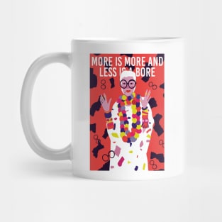 Iris Apfel More Is More Quotes Mug